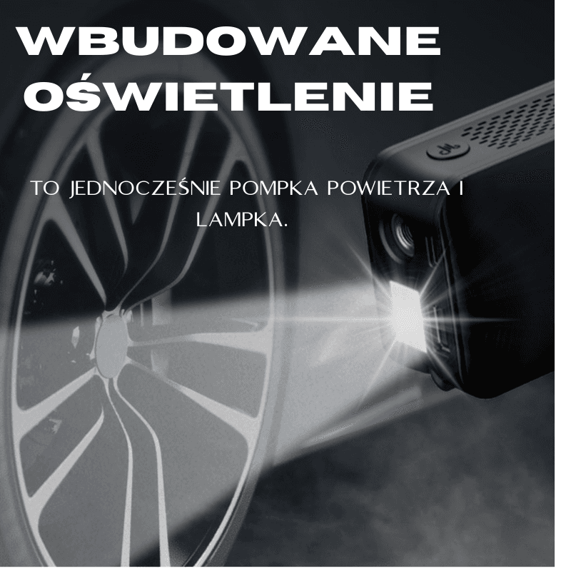 CARSUN Akumulatorowa pompka do opon